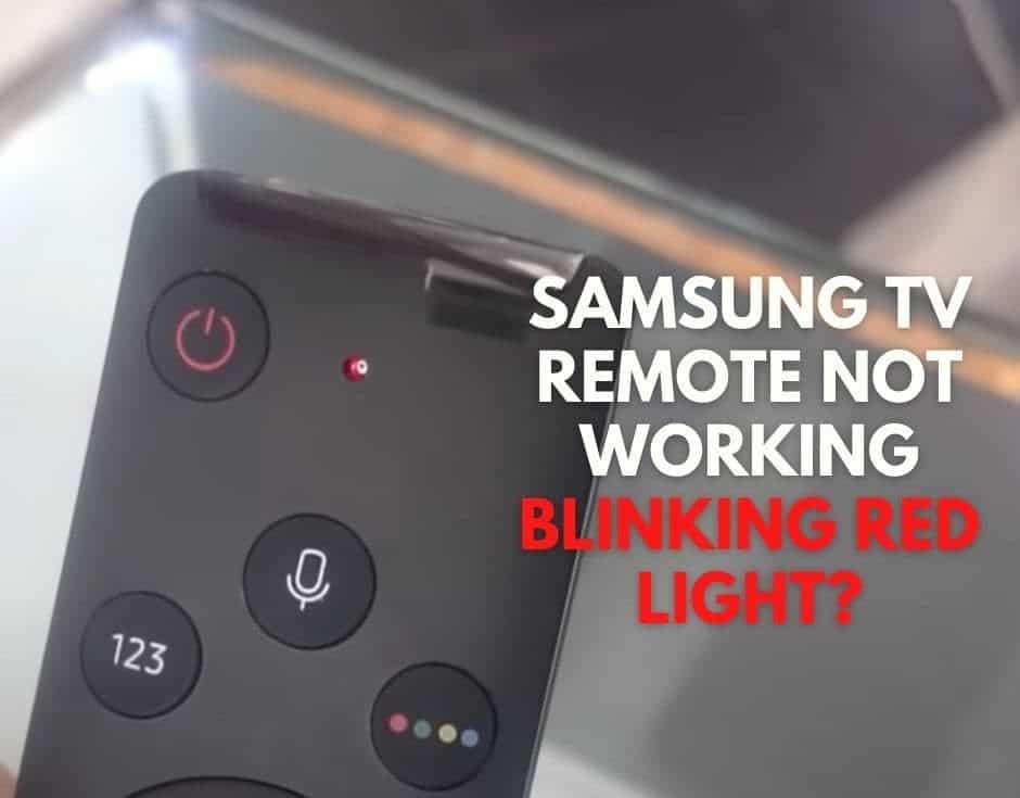 Samsung Remote Blinking Red