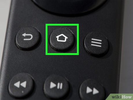 The home button can be found on top of the joystick. As middle of 3 buttons